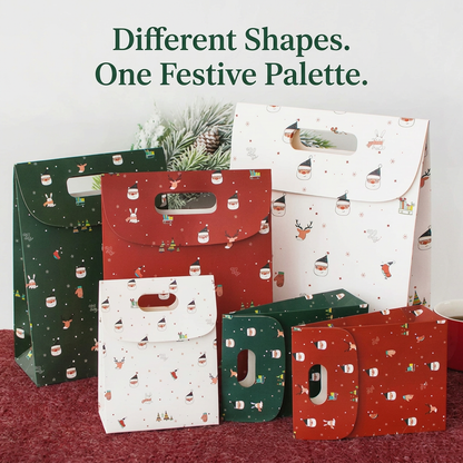 Gift bag shape and relative proportion details