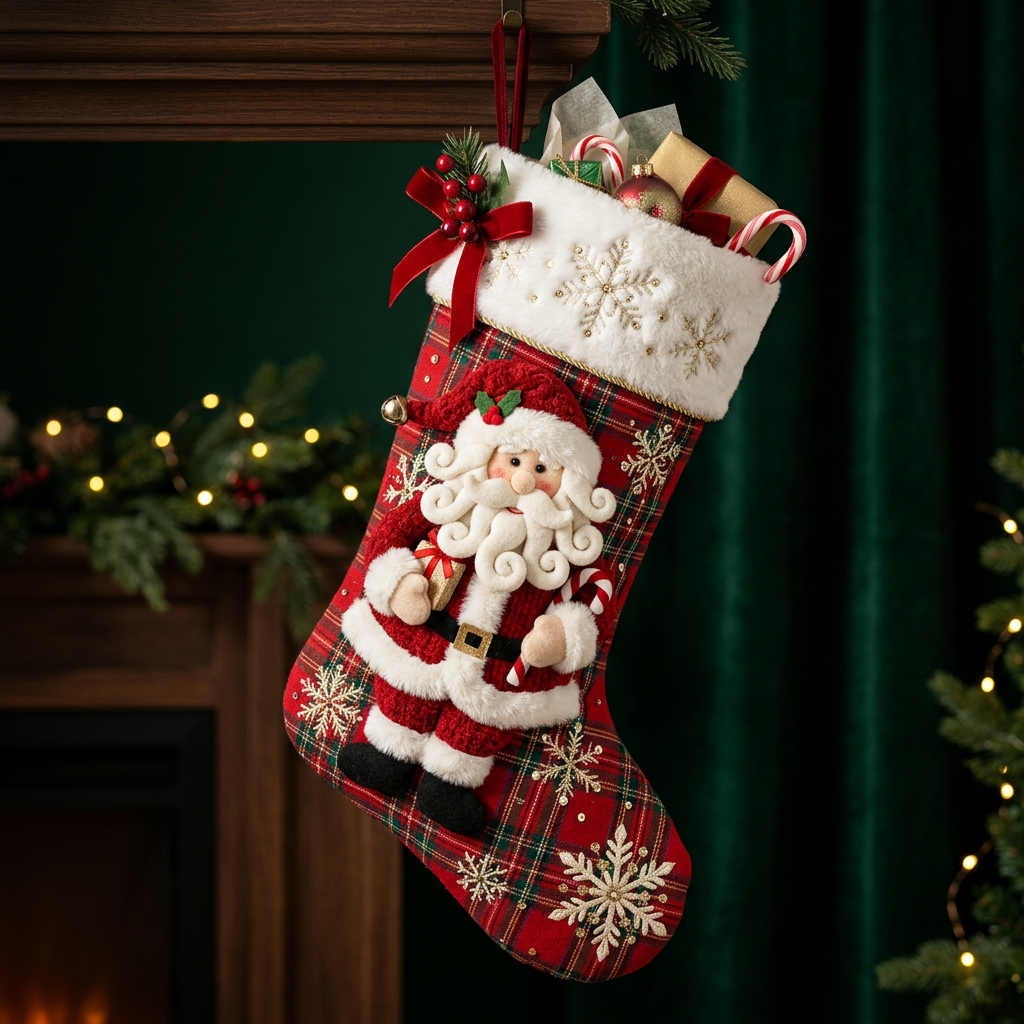 Santa stocking hero shot