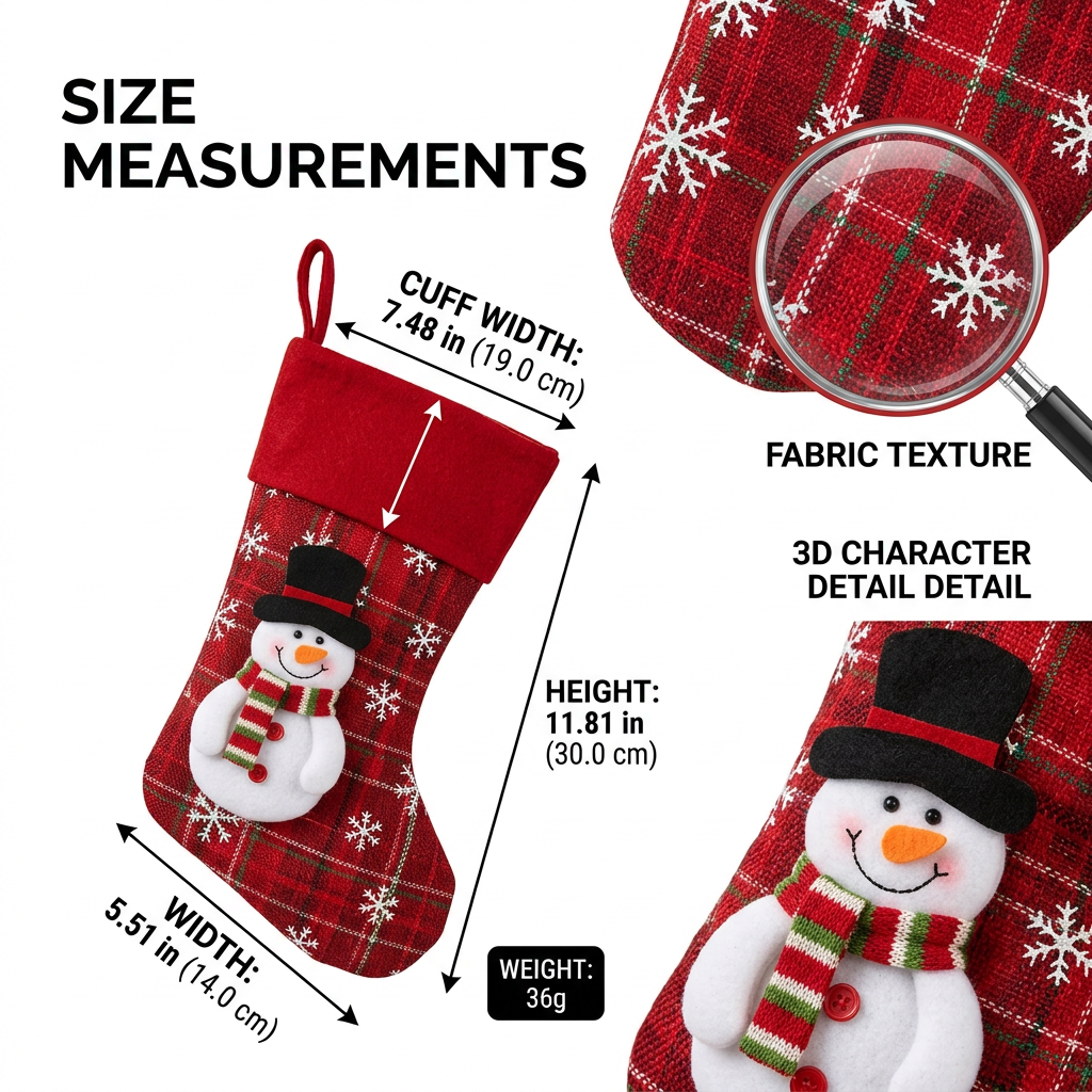 Size detail infographic
